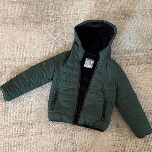 Abercrombie Kids Green Hooded Jacket size 9/10